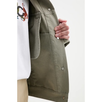 APC Памучно яке A. P. C. blouson cally в зелено преходен модел с уголемена кройка COGBJ. F02905 (COGBJ.F02905)