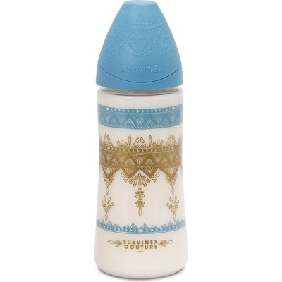 Suavinéx Fľaša Haute Couture Gold silikon svetlo modrá 360ml