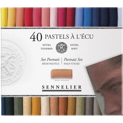 Sennelier Sada suchých pastelů polovičních portrétní 40 ks – Zboží Dáma