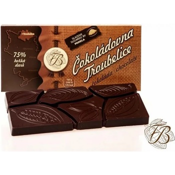 Čokoládovna Troubelice Шоколад Troubelice тъмен 75%, 45g