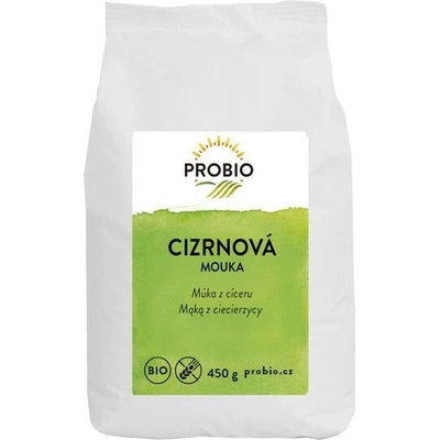 PROBIO Bio Cizrnová mouka pro přípravu hummusu, falafelu, pečení a obalování 450 g