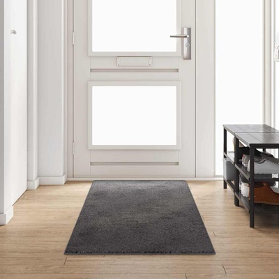 vidaXL Килим пътека Сив 80 x 300 cm 100% Полипропиленов Тапициран (42011391)