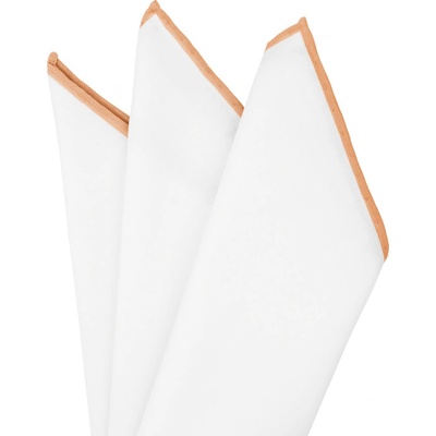 Bubibubi vreckovka do saka s broskyňovým lemom biela