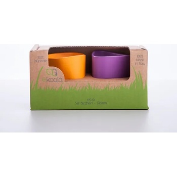 Image 1 of eKoala Еко комплект eKoala - 2 чаши, оранжево и лилаво (eK1010)