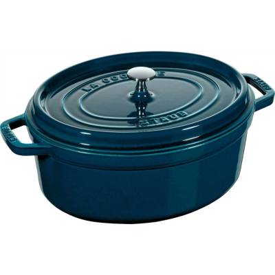 Staub Hrniec oválny 33 cm 6,7 l tyrkysový