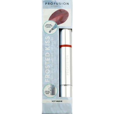 Profusion chladivý lesk na rty se zvětšujícím efektem Frosted Kiss Icy Nude 3,2 ml