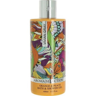 Vivian Gray Aroma Selection Orange & Peach sprchový a koupelový gel 400 ml