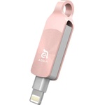 ADAM elements iKlips Duo Plus Lightning 32GB - външна памет за iPhone, iPad, iPod с Lightning (32GB) (розово злато)
