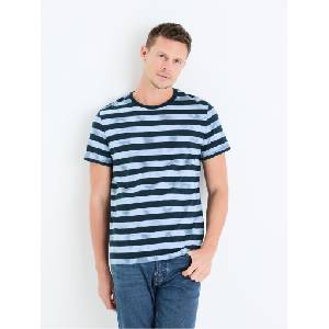 Celio Синя мъжка тениска на райета Celio Geudi Celio | Sin | МЪЖЕ | S