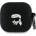 KARL LAGERFELD KLA4RUNIKK AirPods 4 покритие черен/черен силикон Karl Head 3D (3666339398040)