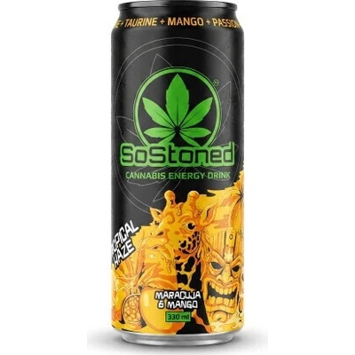Euphoria SoStoned konopný energetický nápoj Tropický opar 330 ml