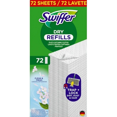 Swiffer Dry náhradne prachovky na mop 21 x 26 cm 72 ks
