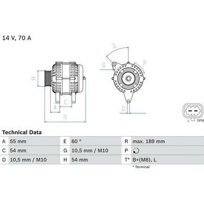 generátor BOSCH 0 986 083 580