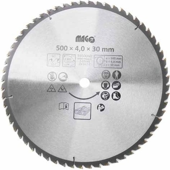 MAGG pilový kot. 500x4,0x30 / 60 zubů střídavě šikmé