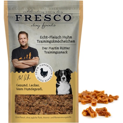 Fresco Dog Foods 150 г пилешко месо Martin Rütter тренировъчни кокалчета за кучета