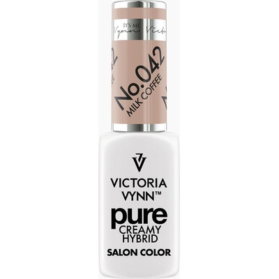 VICTORIA VYNN Hybridní gel lak PURE CREAMY HYBRID 042 Milk Coffee 8 ml