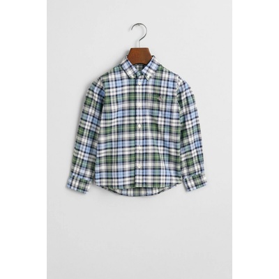 Gant Archive Oxford Checked Shirt Clear Sky