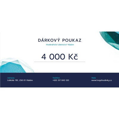 Dárkový poukaz 4000,-