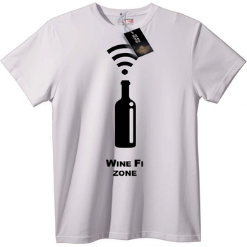 NOONEBRAND Тениска Зона Вино Wi-Fi - M, White