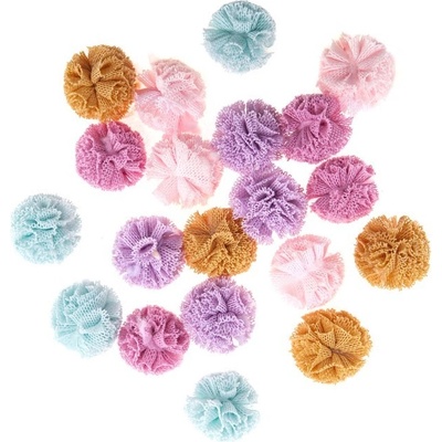DP Craft Tylové bambulky pastelové 1cm 20ks