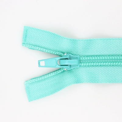Pro Háčkování Spirálový zip dělitelný 60 cm mint