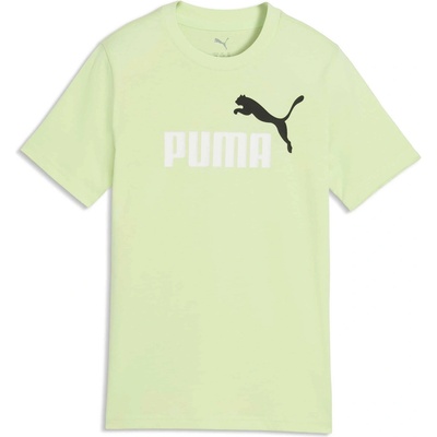 Puma ESSENTIALS 2 COLOR N0.1 LOGO TEE B Světle zelená Bílá Černá – Sleviste.cz