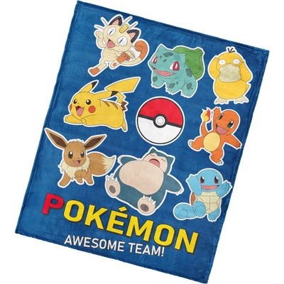 Carbotex Dětská deka Pokémon Připraveni k boji