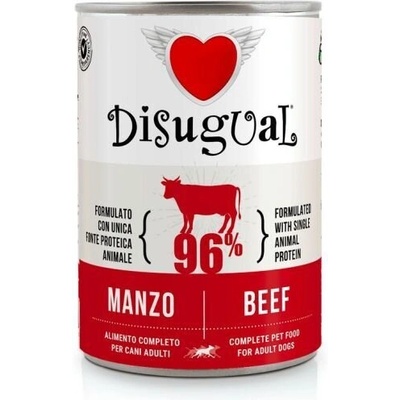 Disugual Beef - пълноценна храна за кучета с един източник на животински протеин, с говеждо - 400 гр