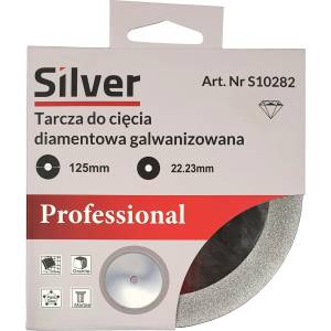 Silver Диамантен галванизиран диск 125x22, 2 мм дебелина 1, 1 мм 67306 (S10282)