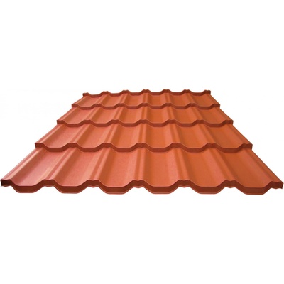 Blachdom Plus Moon Plus 350 Polyester UltraMat 1200 x 0,5 mm RAL 8004 cihlově červená 1 m²