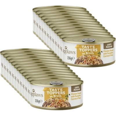 Applaws Taste Toppers Broth Kuře se zeleninou 24 x 156 g