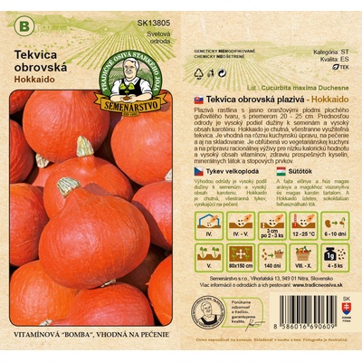 Tekvica obrovská - plazivá - Hokkaido 2,5g
