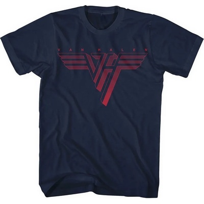 Van Halen Classic Red Logo Navy Blue S Риза (VHTS01MN01)