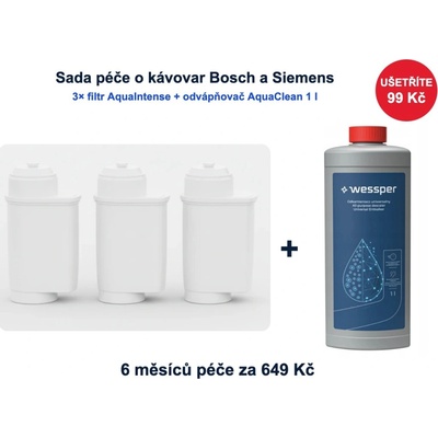 Wessper AquaIntense Bosh 3 ks + odvápňovač AquaClean 1 l – Hledejceny.cz