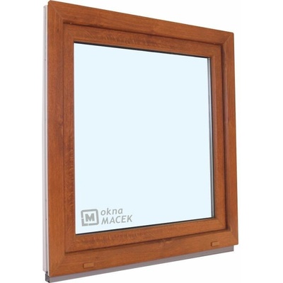 KÖMMERLING Plastové okno - 70 AD, 1200x1500 mm, OS, zlatý dub levé (OSl), čiré, zlatý dub/bílá