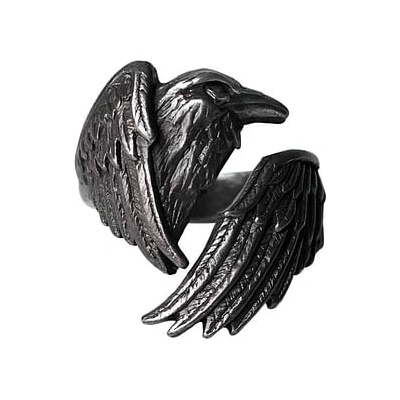 Alchemy Gothic Prsteň vrana R250Q T