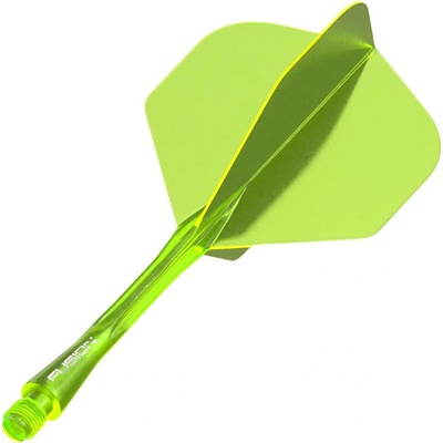 Winmau Fusion žluté, standardní letky a dlouhé násadky