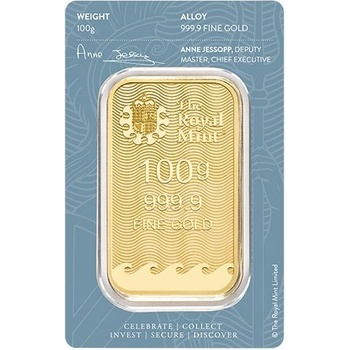 The Royal Mint Britannia zlatý zliatok 100 g