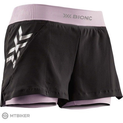 X-Bionic TWYCE RACE 2in1 dámské kraťasy černá/růžová