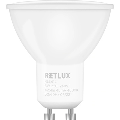 Retlux RLL 414 GU10 bulb 5W studená biela