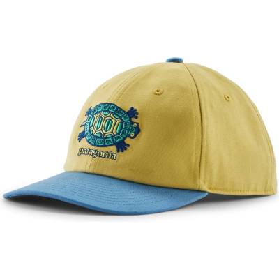 Patagonia Детска шапка с козирка Patagonia Kid's Funhoggers Hat Cap - Island Turtle: Limestone Yellow - размер One Size (904-0757-0611)