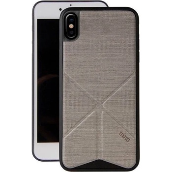 Uniq Кейс Uniq Transзаma Ligne за iPhone X/Xs Ash Grey, сив (KXG0015750)