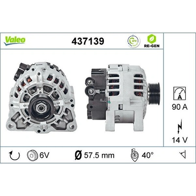 VALEO Alternátor VALEO 437139