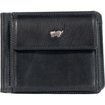 Braun Büffel Golf Rfid Dollarclip with 6 card slots black