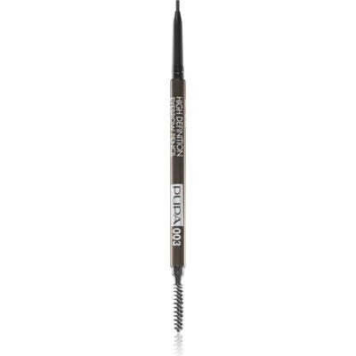 PUPA Milano High Definition автоматичен молив за вежди водоустойчив цвят 003 Dark Brown 0.09 гр