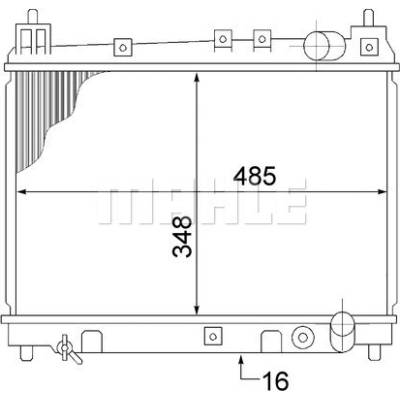 MAHLE Chladič, chlazení motoru CR1524000S