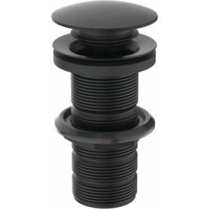 Ideal Standard Вентил за умивалник Ideal Standard без преливник, матово черен, отваряем с натискане (E1483XG)