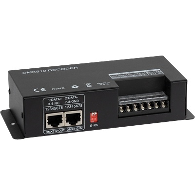 Ultralux Dmx rf ДЕКОДЕР ЗА rgb/rgbw led ОСВЕТЛЕНИЕ, 32А, 12-24v dc, ip20 (dmxrgbw32)