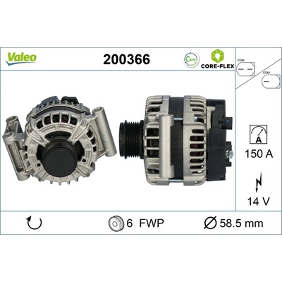 Alternátor VALEO 200366