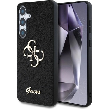 GUESS Калъф Guess Fixed Glitter Big 4G Metal Logo за Samsung Galaxy S25 Plus черен (3666339449438)